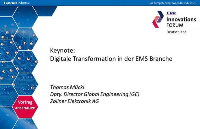 Keynote: Digitale Transformation in der EMS Branche 