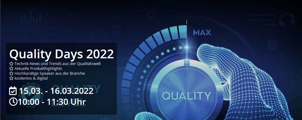 Quality Days 2022 | Websessions - Medizintechnik