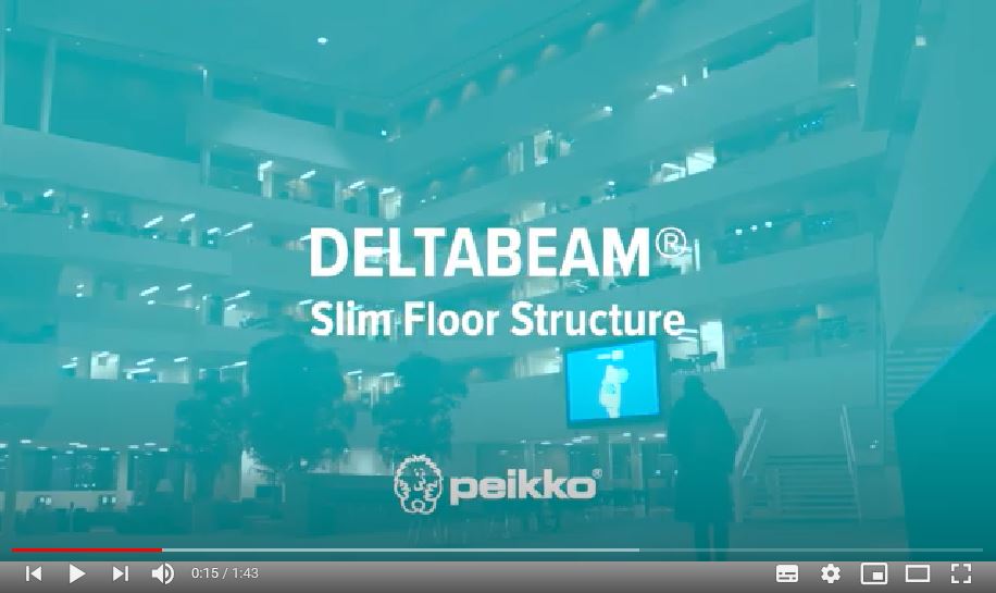 DELTABEAM® Slim Floor Structure for open spaces