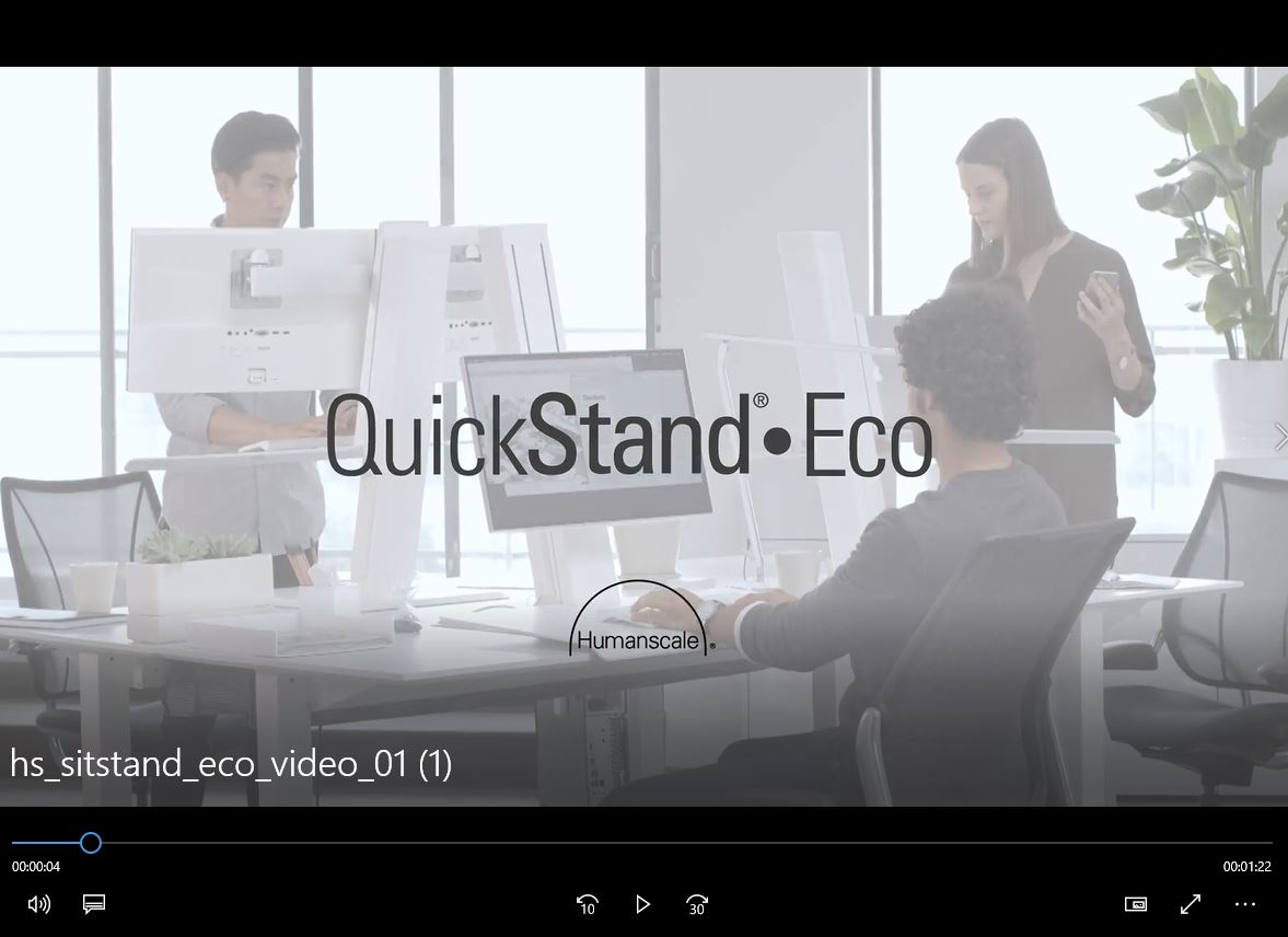 Humanscale: Introducing QuickStand Eco