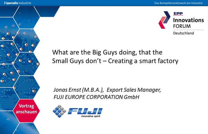 What are the Big Guys doing, that the Small Guys don’t – Creating a smart factory 