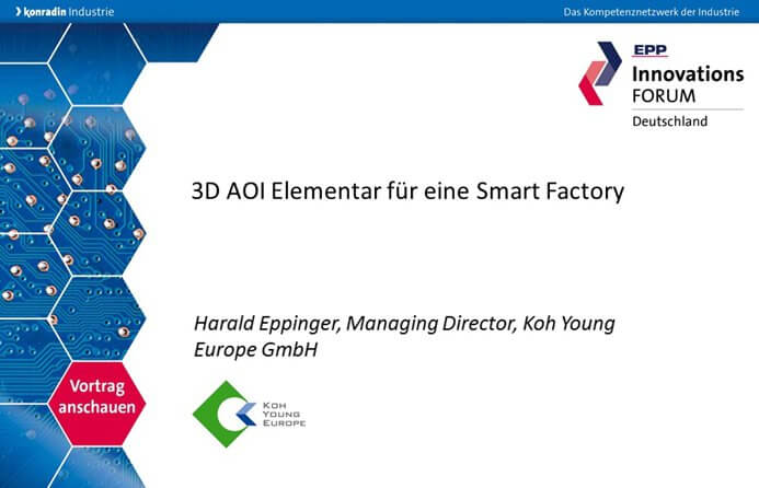 3D AOI Elementar für eine Smart Factory 