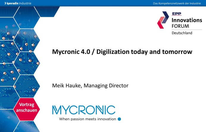 Mycronic 4.0 / Digilization today and tomorrow