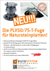 Die PLV50/75-T-Fuge für Natursteinplatten