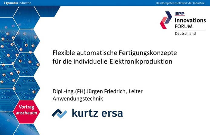 Flexible automatische Fertigungskonzepte für die individuelle Elektronikproduktion 