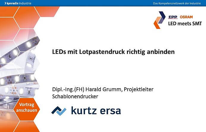 LEDs mit Lotpastendruck richtig anbinden